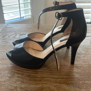 Alex Marie Navy platform sandals, size 9.5